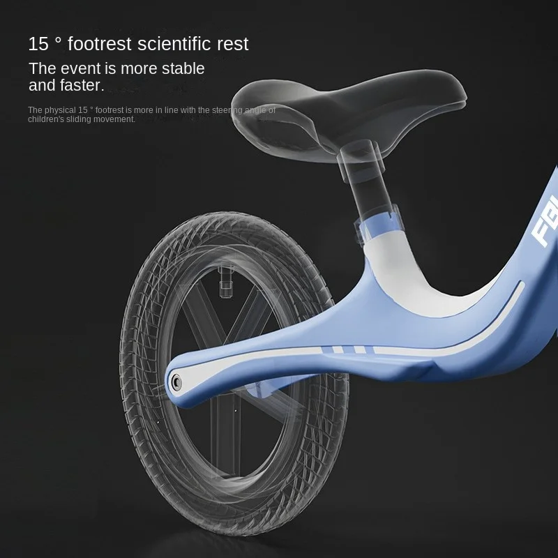 Cooya New-Pedalless Scooter for Children, Baby Bicycle, Self Balance Bike, 3-6 Years Old, 12 in, Kindergarten, New