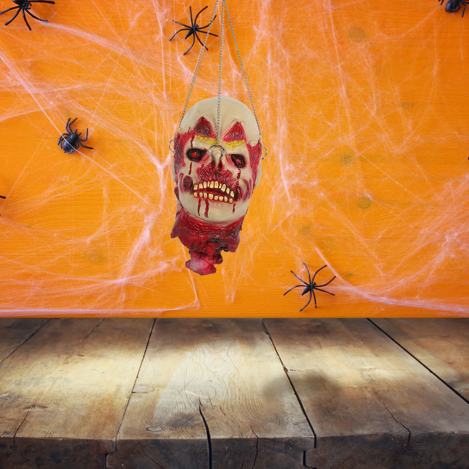 

Латексная страшная подвеска в виде головы, часть человеческого тела, страшный реквизит, подвеска в виде головы, украшение