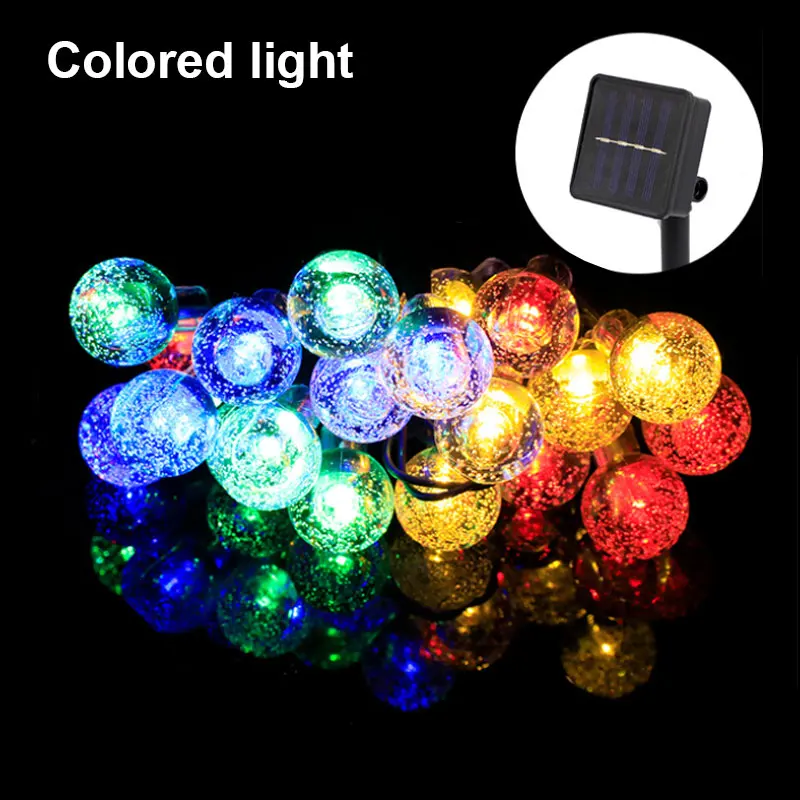 solar led street light LED Outdoor Solar Light Crystal Ball Light String 200LED Waterproof Solar Charging Light for Courtyard Garden Decoration Lamps decorative solar lights Solar Lamps