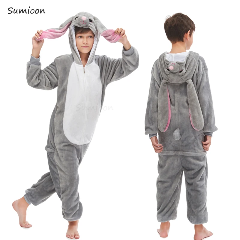 New Winter Unicorn Pajamas For Children Kigurumi Animal Pyjamas Kids Panda Onesie Boys Girls Sleepwear Unicornio Jumpsuit