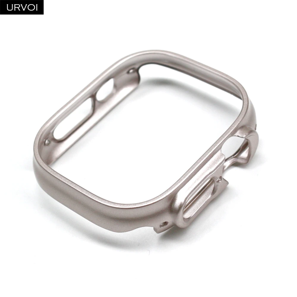 Premium Protective Bumper Case for 49mm Smartwatch - Scratch-Resistant Metal Finish