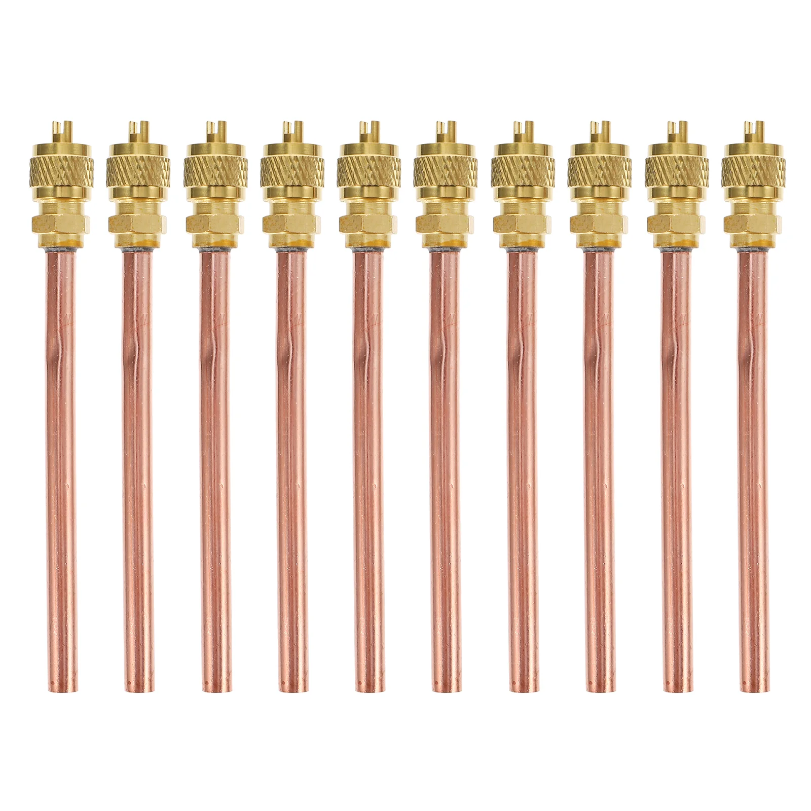10 Pcs Valve Needle Tube Air Conditioning with Core Refrigeration Check Conditioner