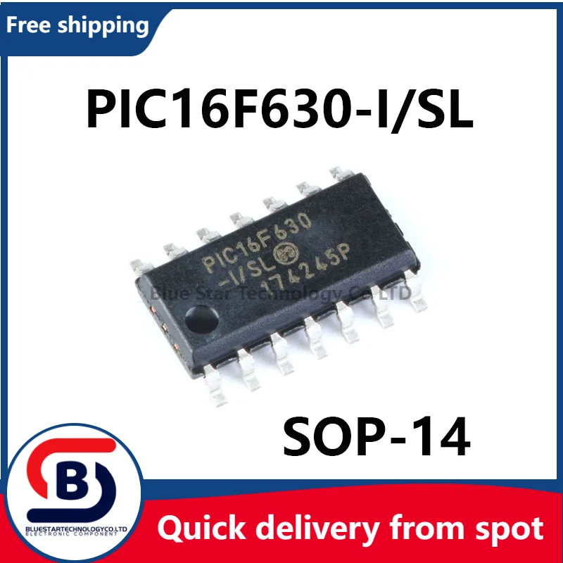 

Бесплатная доставка, 10-50 шт./партия, фотоаксессуары/SL PIC16F630 16F630 SOP14, быстрая доставка с точки