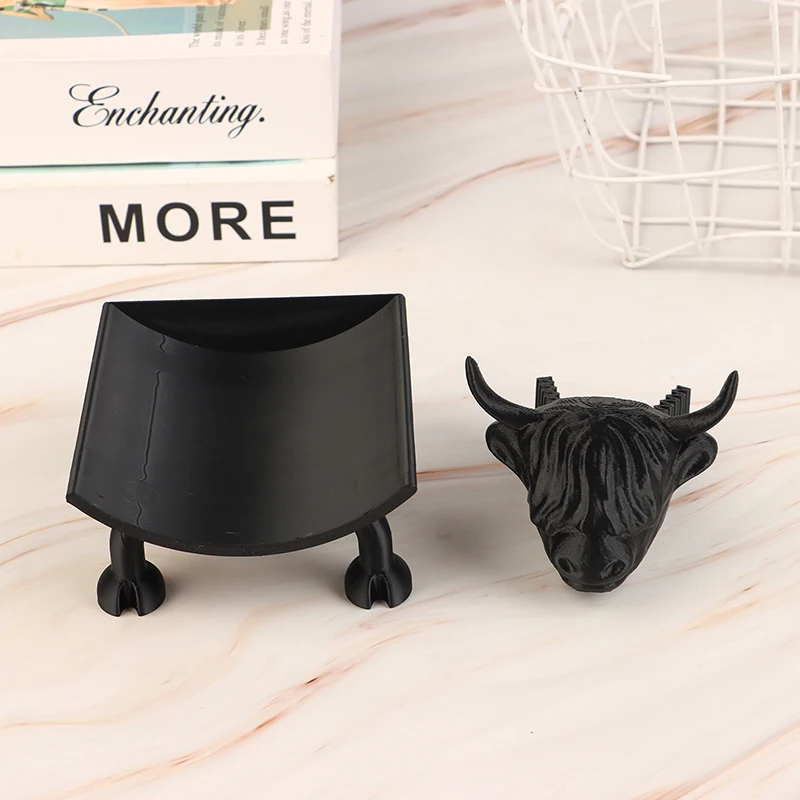 1PCS Highland Cattle Toilet Roll Holder Funny Toilet Paper Holder 3D Printed Highland Cattle Cute Bathroom Decor