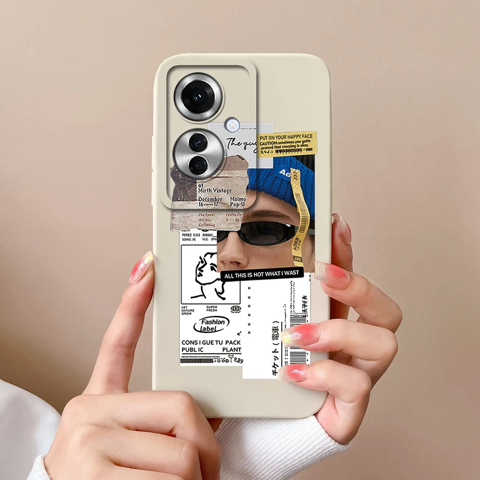 Stylish Cute Girl Shockproof Liquid Phone Cover - Smooth and Fashionable Design
