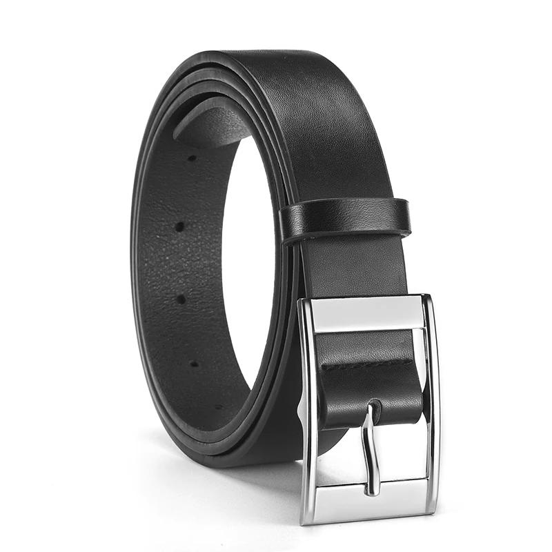 New Luxury Belt for Men PU Leather Belt Metal Pin Buckle High Quality Famous Brand Designer Waist Strap Belts for Jeans Men Belt