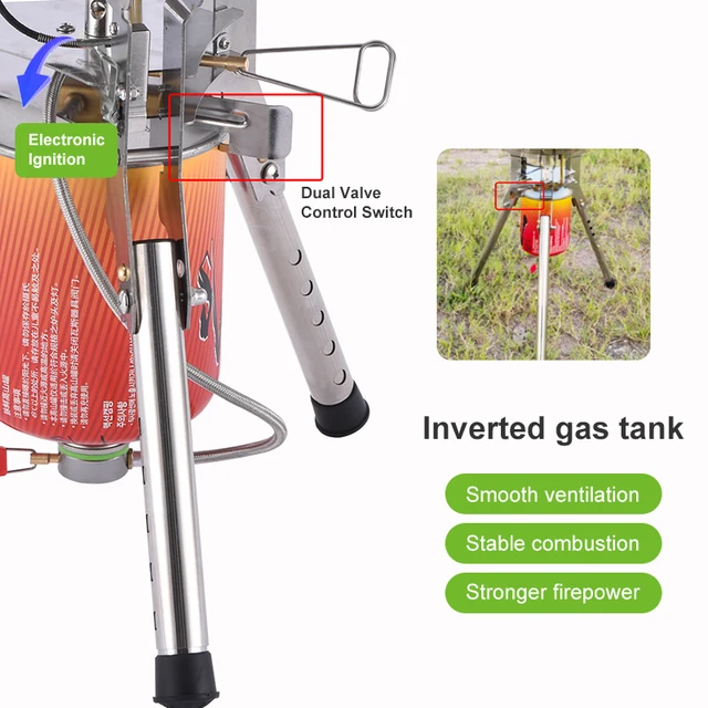 BRS-69 4360W Portable Camping Gas Stove 5
