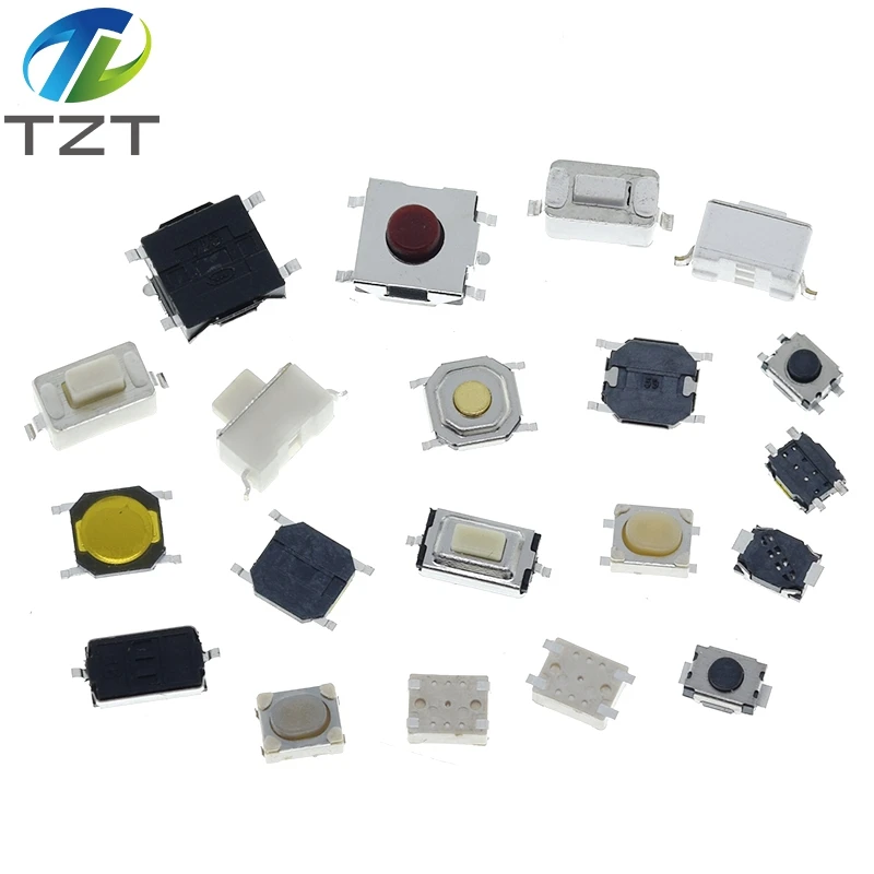 100PCS 3*6 3*4 4*4 SMD Tactile Tact Push Button Schalter 2Pin 4Pin Touch Micro Schalter 3x4x2 3x6x4,3 3x6x2,5 3x6x5 4x4x1,5 4*4*2,5