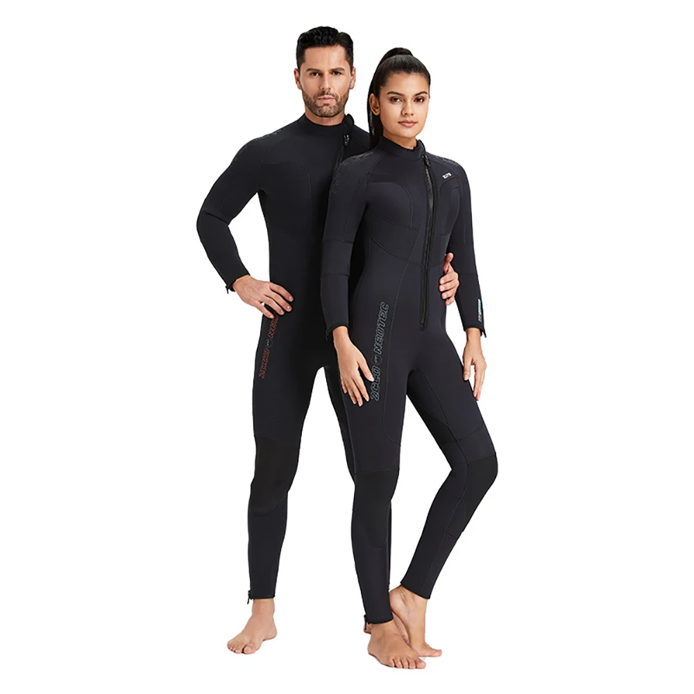 5MM SCR Neoprene Wetsuit Men Women Front Zipper Diving Suit Equipment Underwater Fishing Spearfishing Kitesurf Swimwear Wetsuit