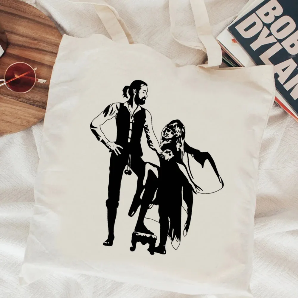 Fleetwood Mac Cotton Eco-Friendly Reusable Shopping Tote Bag