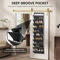 10 Tier Over The Door Shoe Rack Cloth Hanging Shoe Rack Fabric Cabinet Closet Organizer Clothes Storage Bag 2
