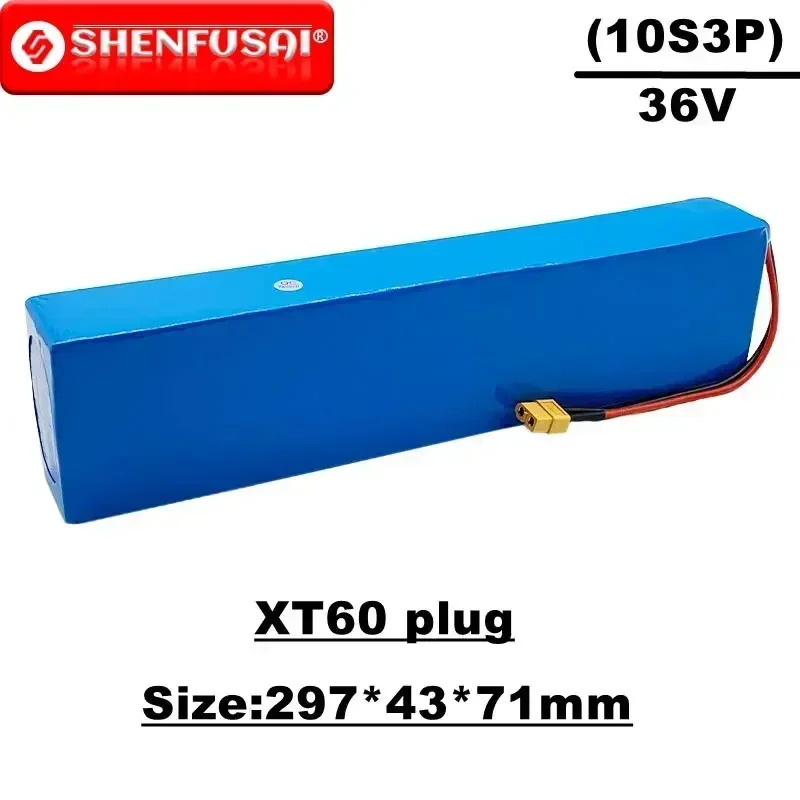 

10s3p 36V eBike battery pack 18650 lithium ion battery 500W high power high capacity 42V motorcycle XT60 socket