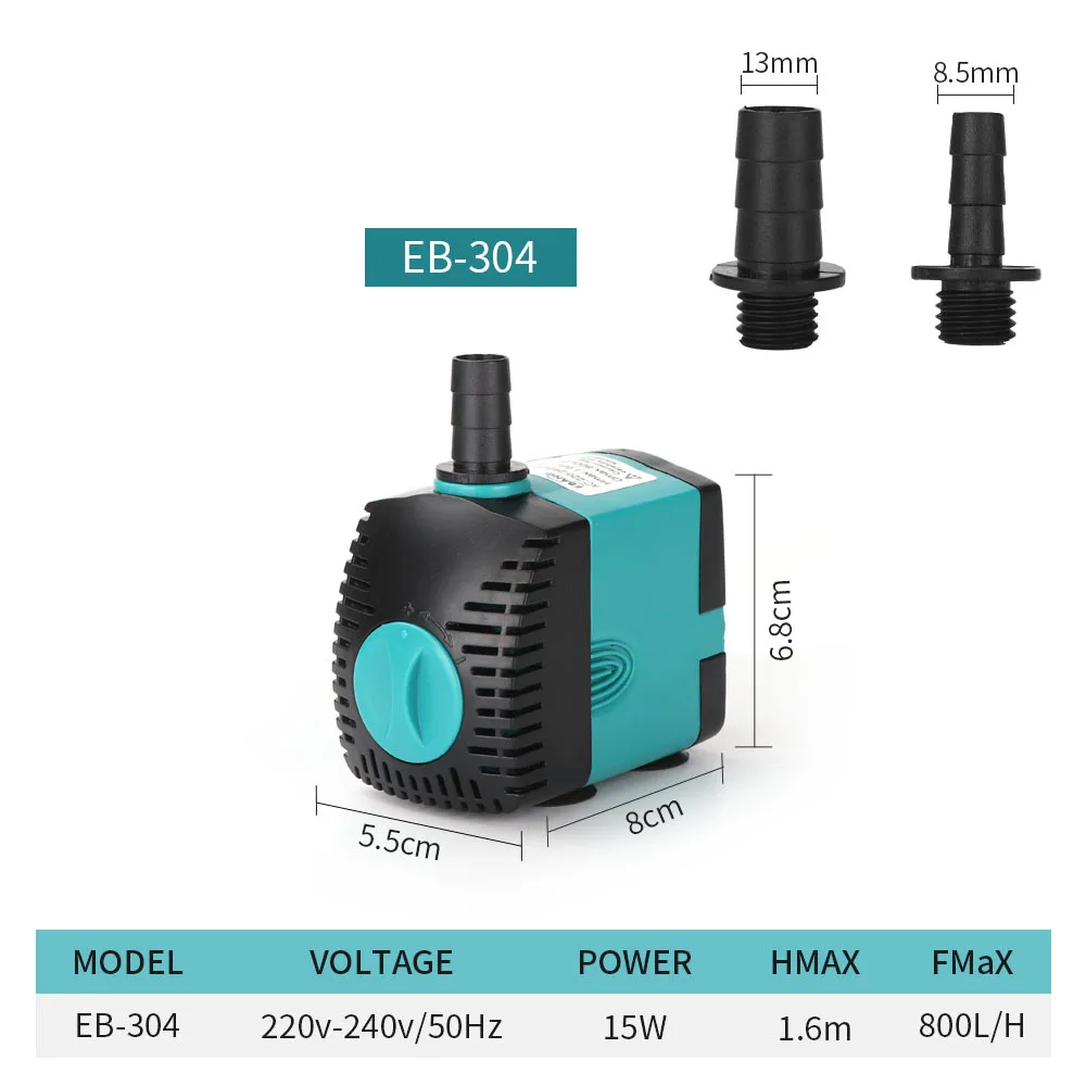 Ultra-Quiet 3-60W Submersible Water Fountain Pump Filter Fish Pond Aquarium thumbnail 5