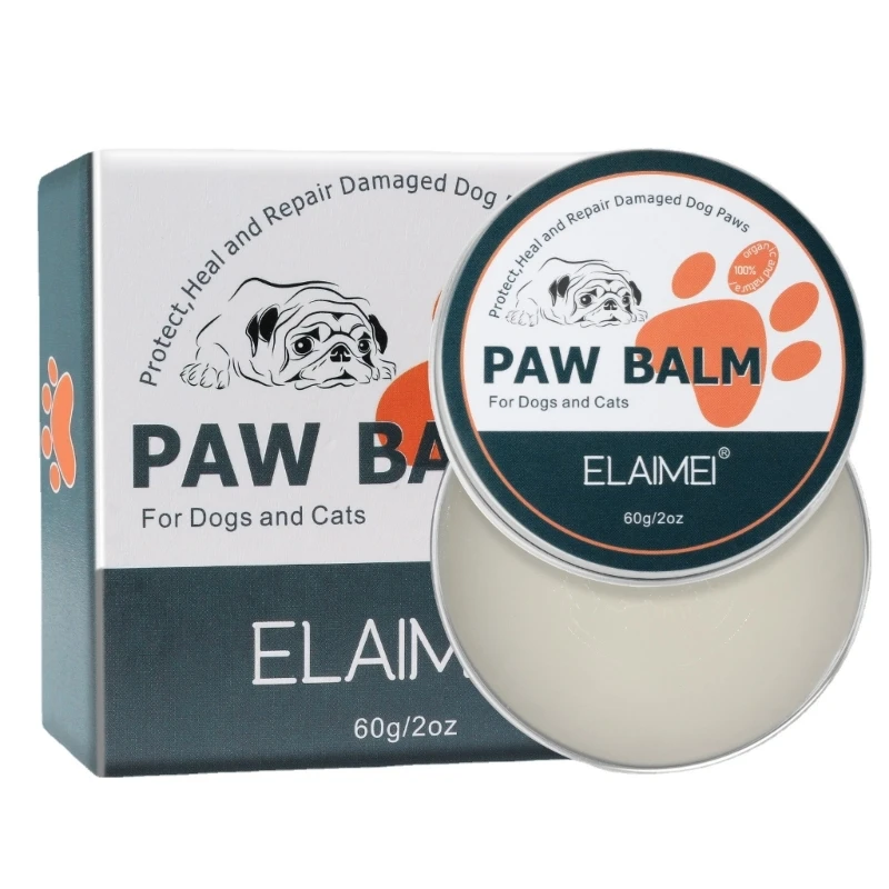 

YYSD 60g Pet Paw Care Cream Ointment Paw Care Cream Moisturizing Protections Forefeet Toe Health Pet Supplies for Dog Cat