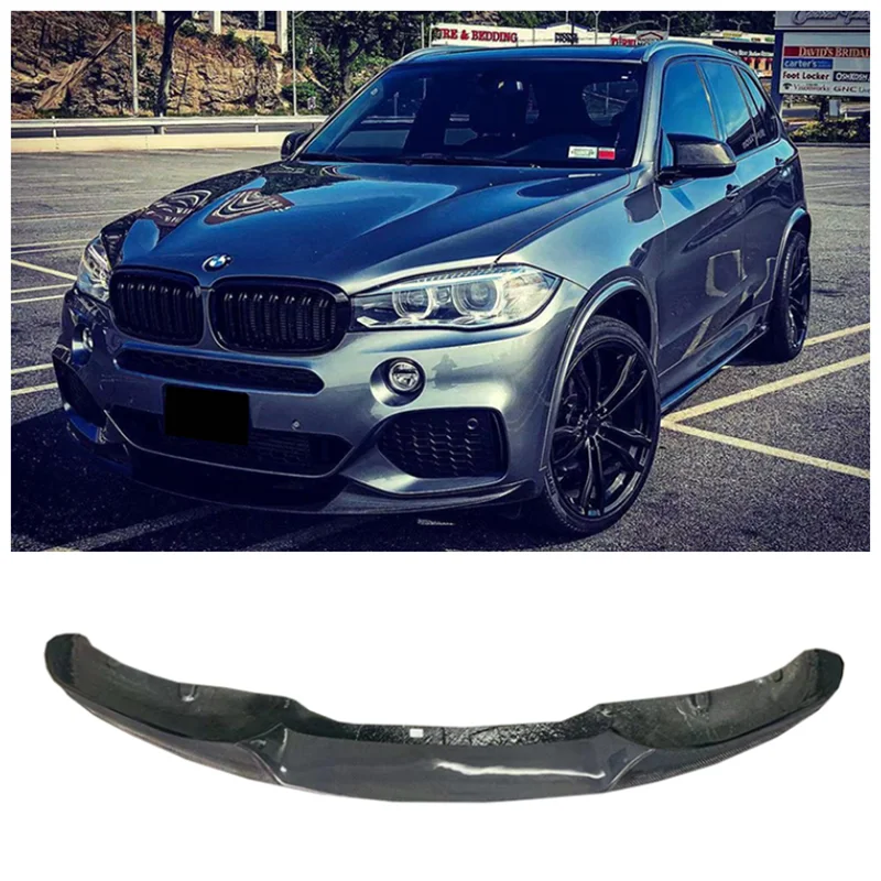 

High Quality Real Carbon Fiber Front Lip Splitter + Rear Diffuser + Spoiler + Side Skirt+Racing Grills For BMW X5 F15 2013-2018