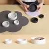 New Dog Accessories Mini Ceramic Pet Bowl Available in Black and White Eat and Drink Water Bowl for Puppy Dog Cat Pet Supplies 5