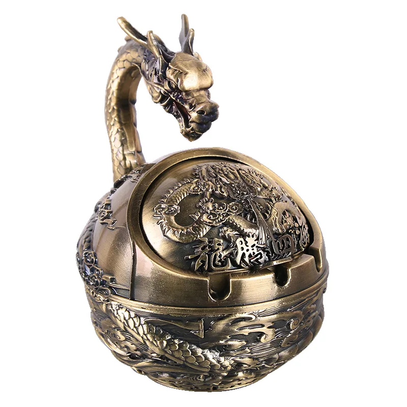 Animal Ashtray Ashtray of The Chinese Zodiac Metal Cigar Living Room Office Smoking Accessories Portable Boyfriend Gifts portable ashtray cigarettes ashtray metal ashtray
