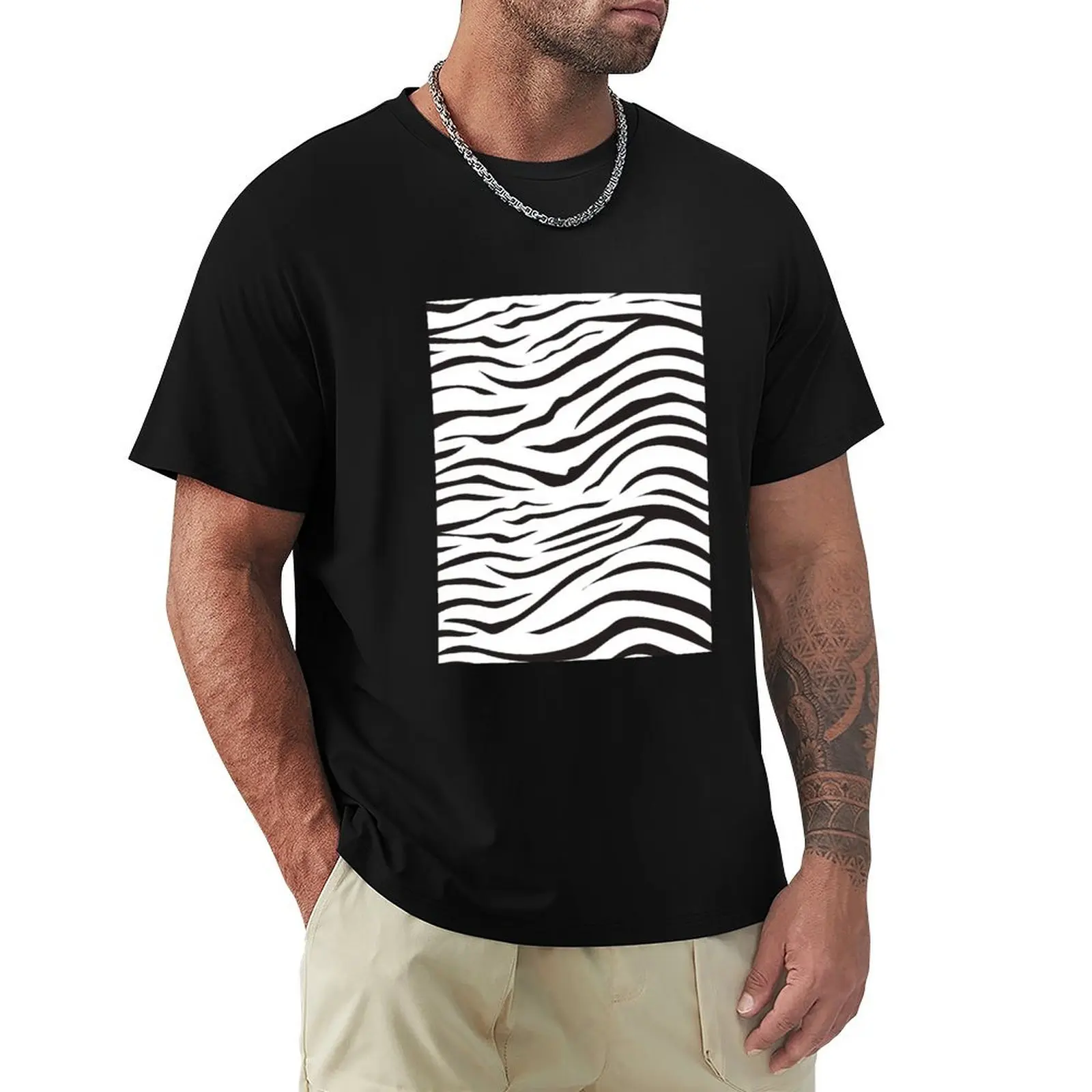 

ZEBRA PATTERNS T-Shirt plus size tops oversized summer top animal prinfor boys mens graphic t-shirts pack