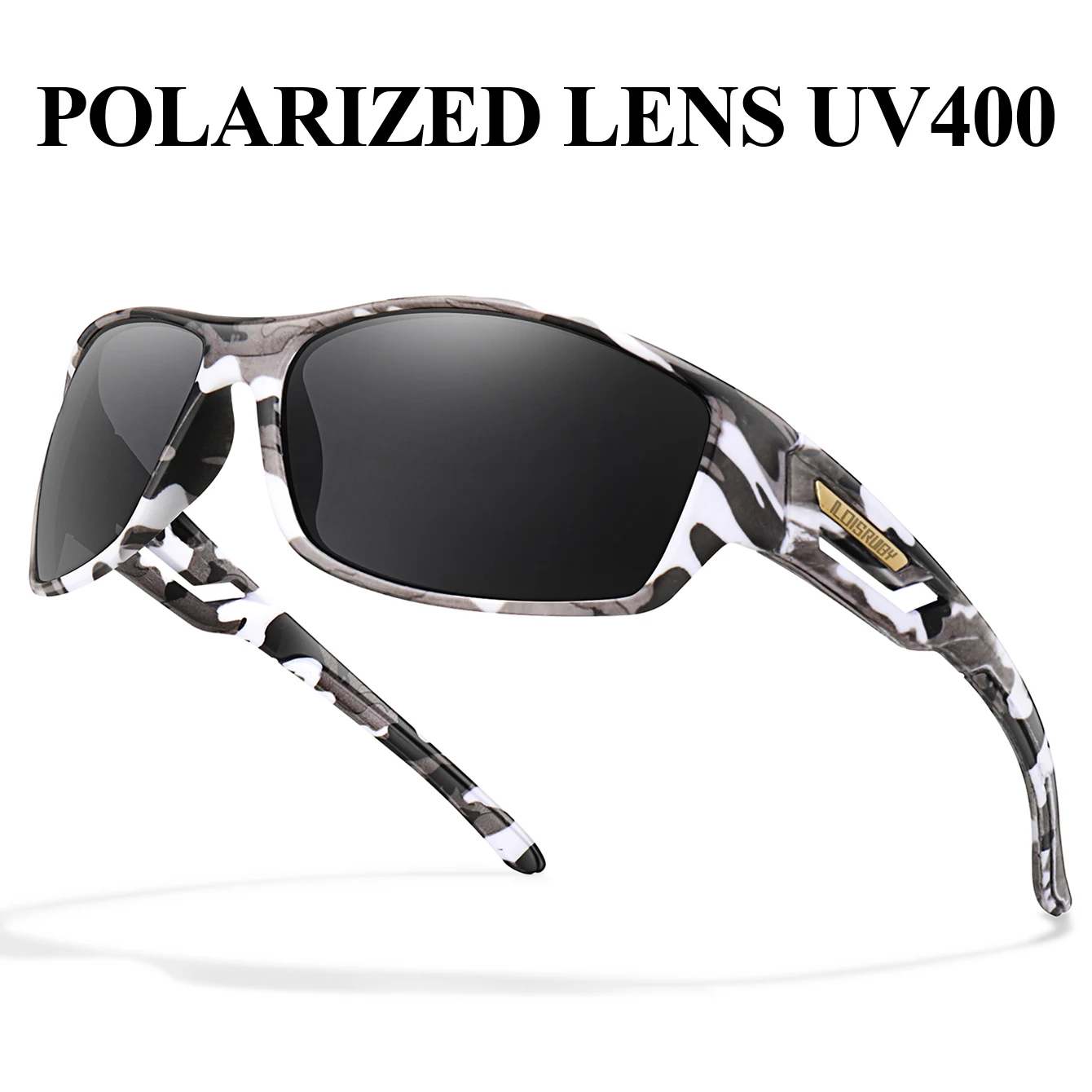 Camo Sunglasses UV400 Polarized For Cycling Running