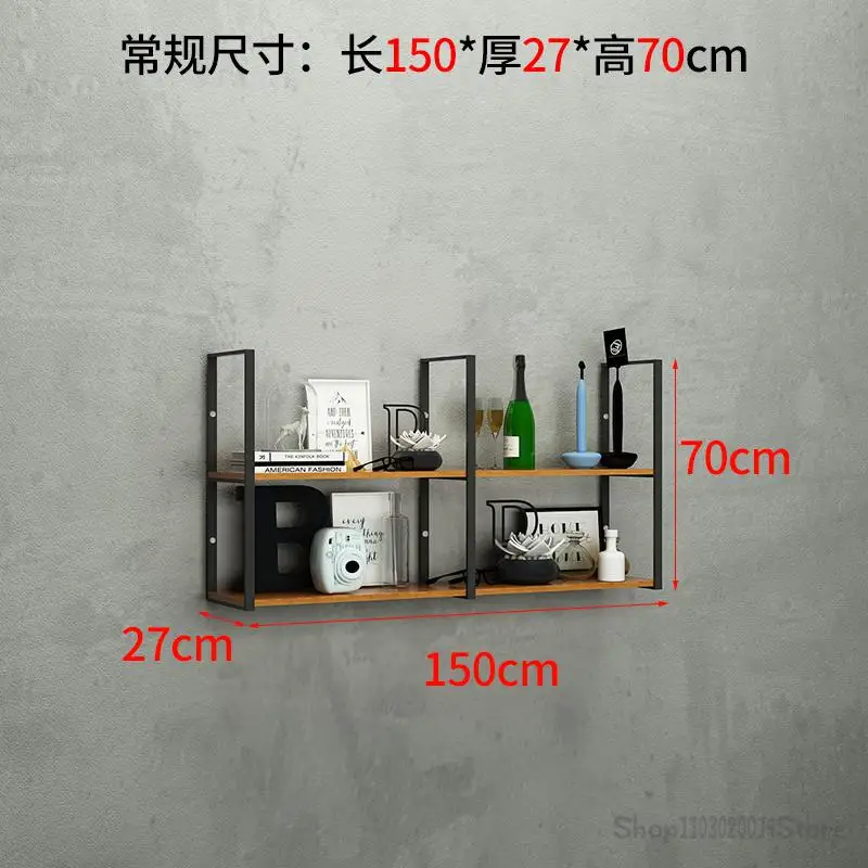 New Nordic Style Wall Rack Multi-Layer Wine Rack Wall Hanging Flower Bookshelf Front Desk P Iron Art Beauty Salon Barber