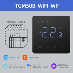 Smart WiFi - Enabled Underfloor Heating Thermostat with Voice Control Integration - 110 - 240V (Water floor Heating)