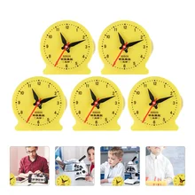 

5pcs 12 Hour Learn to Tell Time Clock Models Teaching Aids Kid's Educational