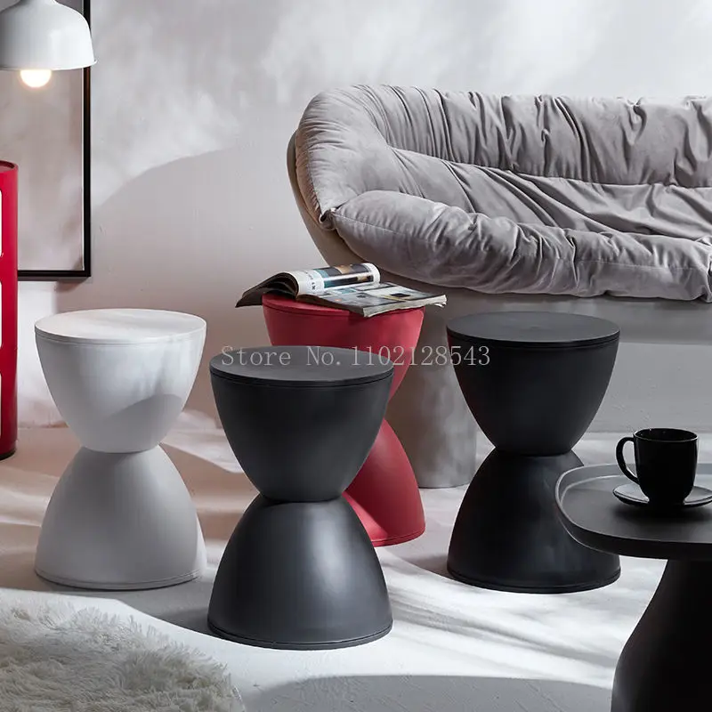 Hourglass Bedside Table Side Table Living Room Plastic Home