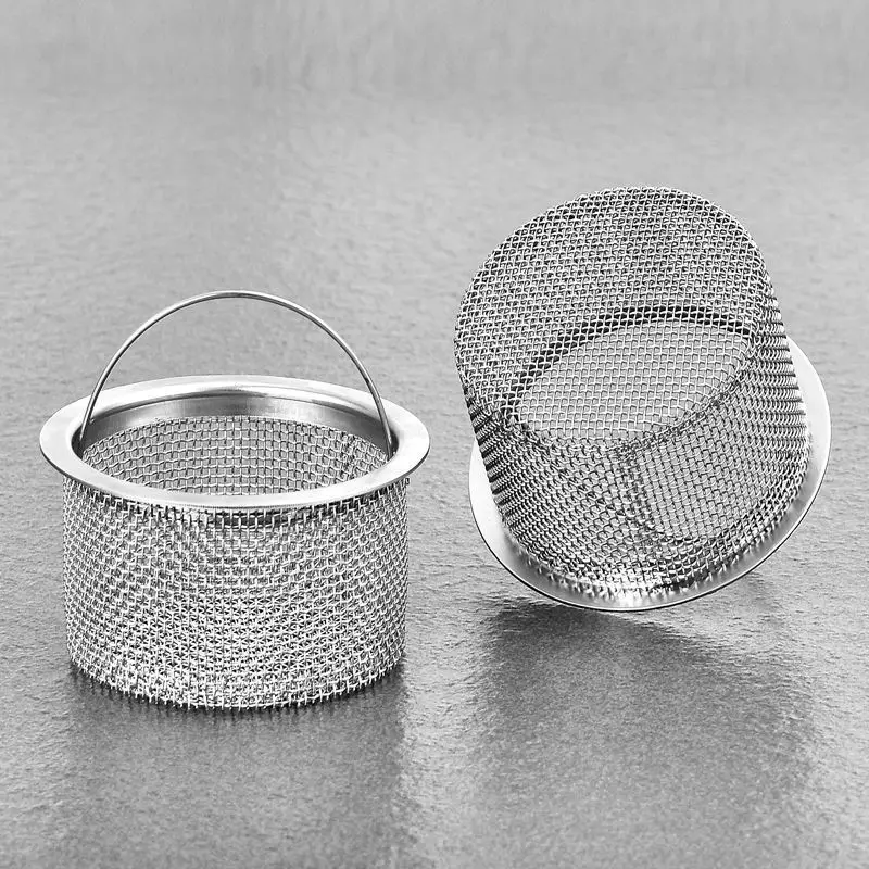 1/2PCS Stainless Steel Bathtub Hair Catcher Stopper Shower Drain Filter Trap Sink Strainer Basin Plug Kitchen Accessories
