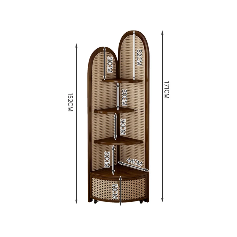 Eclectic Rattan Living Room Cabinet 2