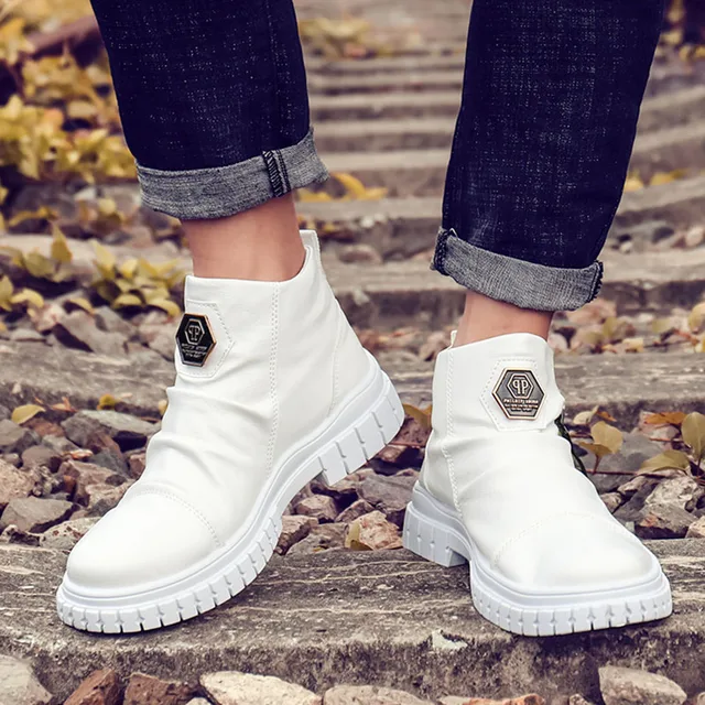 カートン 新着メンズブーツ高級クロコダイルレザーアンクルブーツ