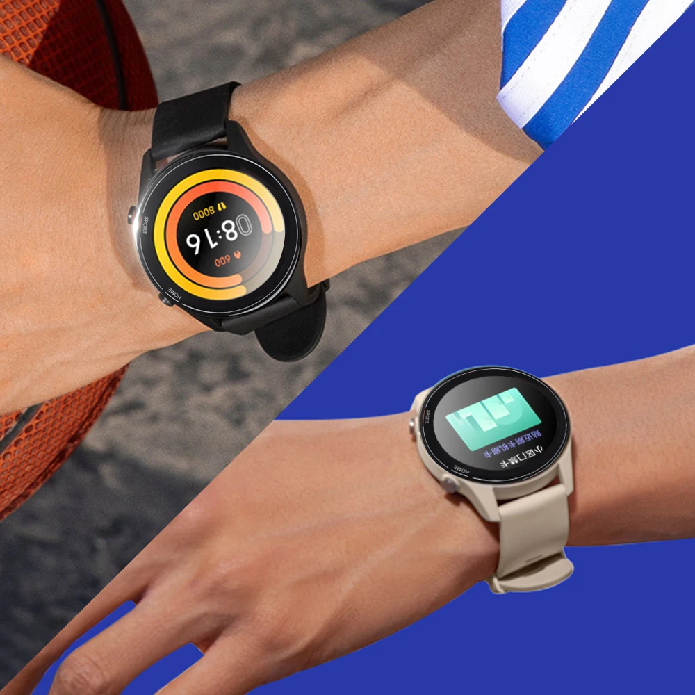 Película protectora suave completa para Xiaomi Watch Mi Color Sports Edition, Protector de pantalla para reloj inteligente, borde curvo, no vidrio, 4-1 paquete
