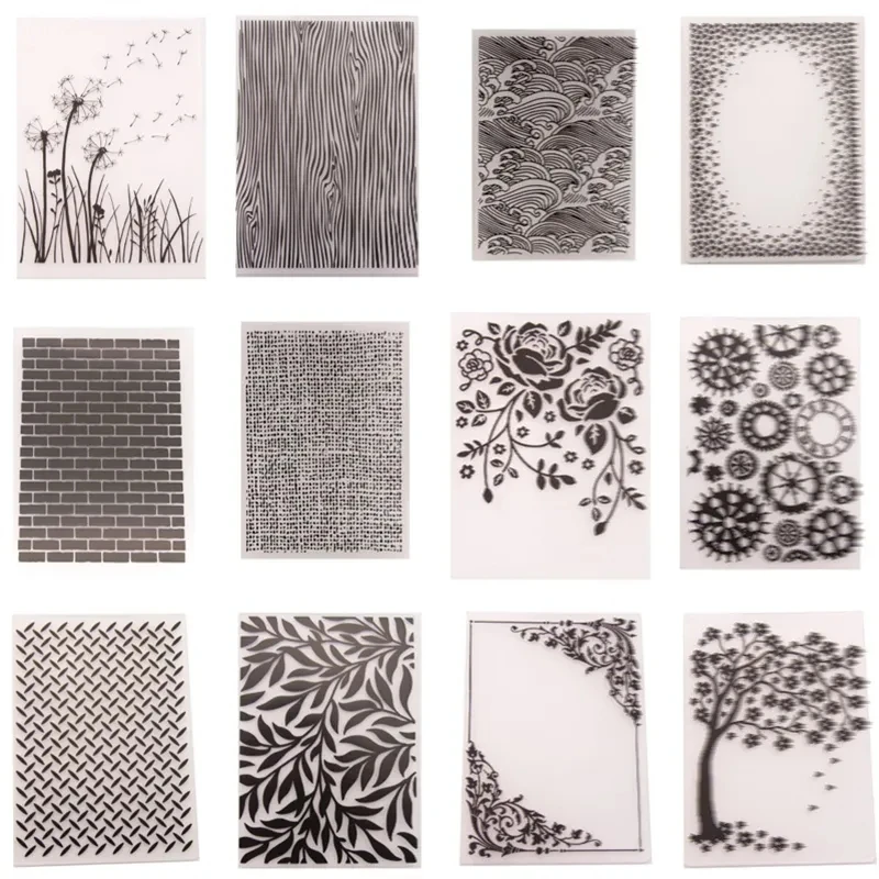Plastic Embossing Folder Embossing Folder 3D Embossing for DIY Card Making Scrapbooking Paper Photo Album Decoration