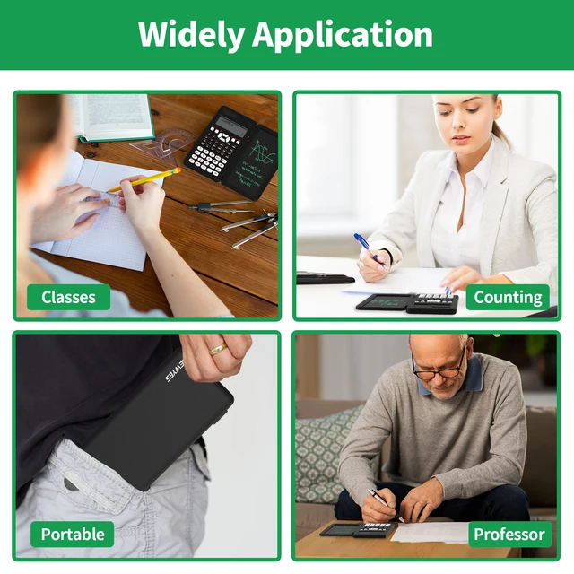 Scientific Calculator with Writing Tablet 991MS 349 Functions Engineering Financial Calculator for School Students Office 2022 5