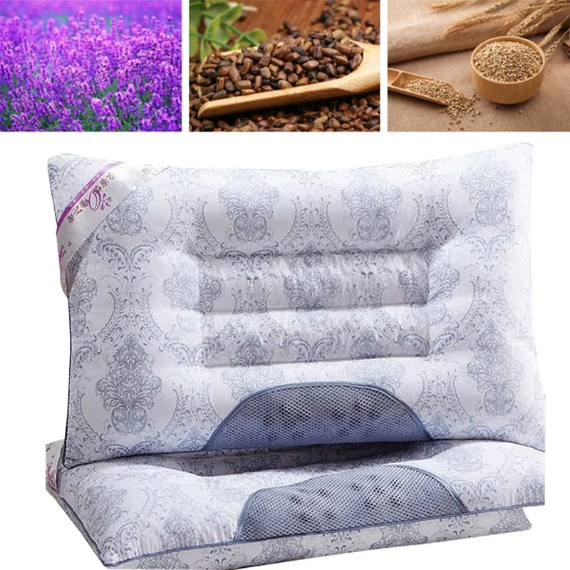 1 Pcs Multi-function Magnet Therapy Pillow Core Breathable Lavender Cassia Cervical Health Care Pillows 4