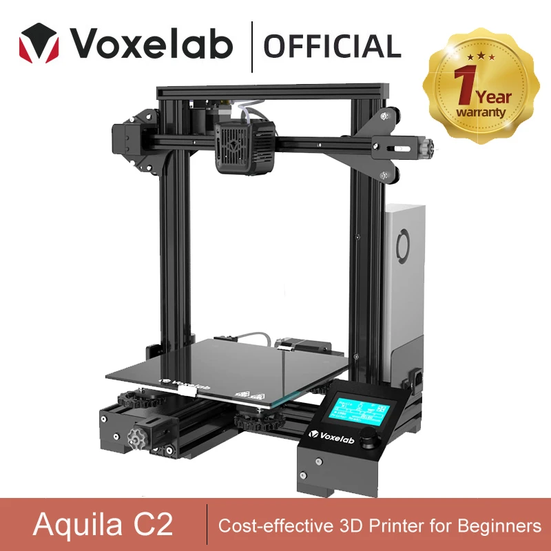 Voxelab Aquila C2 3D Printer Fully Open Source with Resume Printing Function DIY 3D Printers Printing Size 220x220x250mm best resin 3d printer