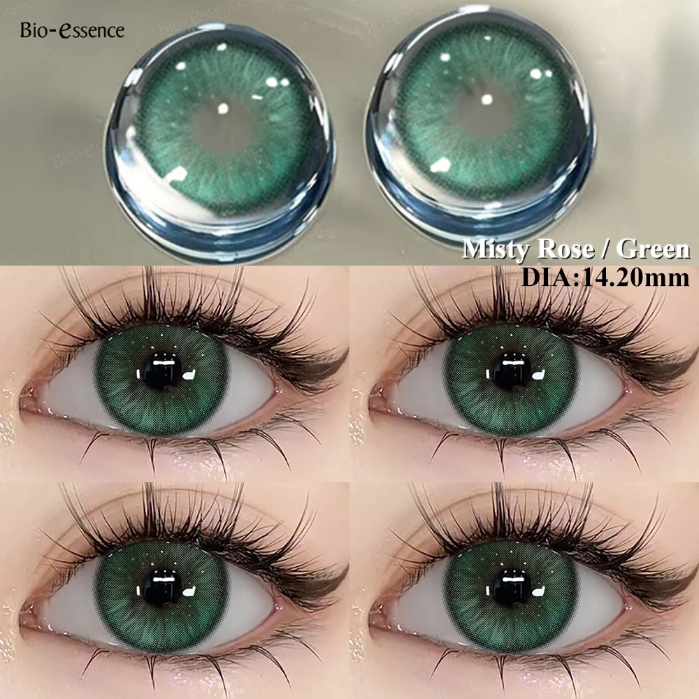 Bio-Essence Yearly Natural Green Colored Contact Lenses