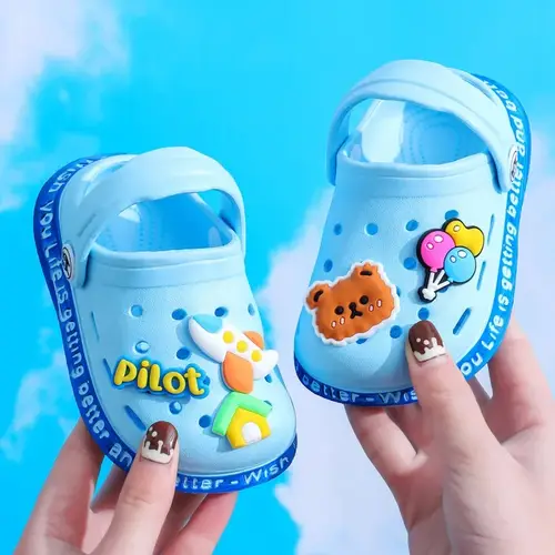 Summer Kids ShoesSandals Hole Children's Shoes Slippers Soft Anti-Skid Cartoon Design Hole Baby Shoes Sandy Beach For Boys Girls - Image 9