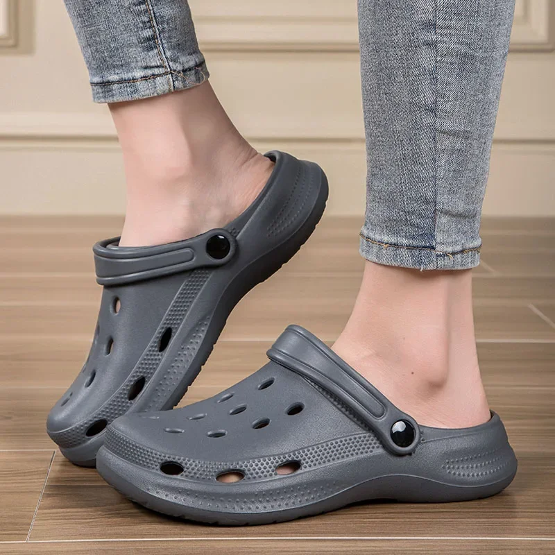 Men Clogs Sandals Leisure Slippers Beach Slides Garden Shoes Outdoor Plus Size 46 47 48
