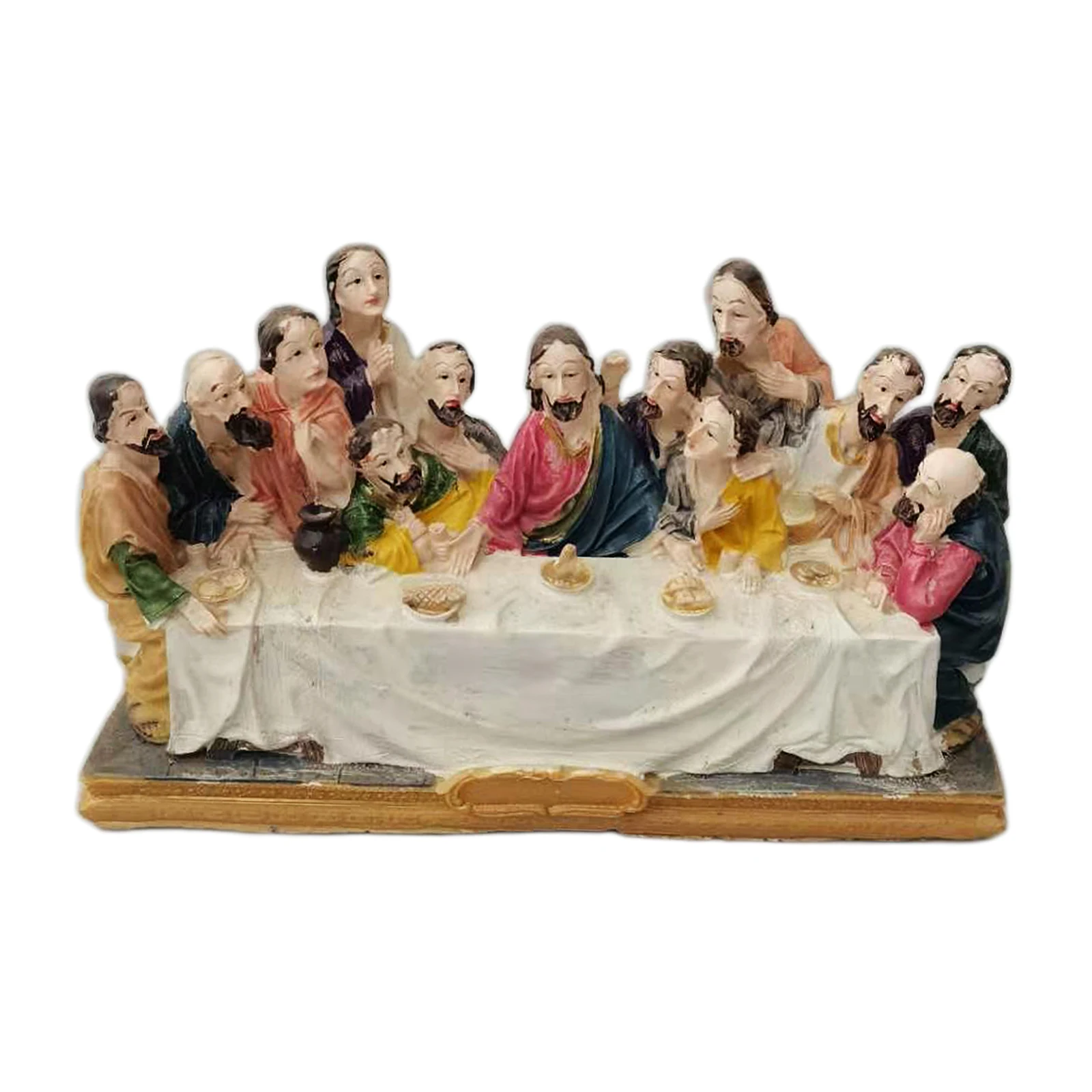 Collection Last Supper Statue Table Top Decoration Holy Religious Figurine House Home Office Car Decor,7