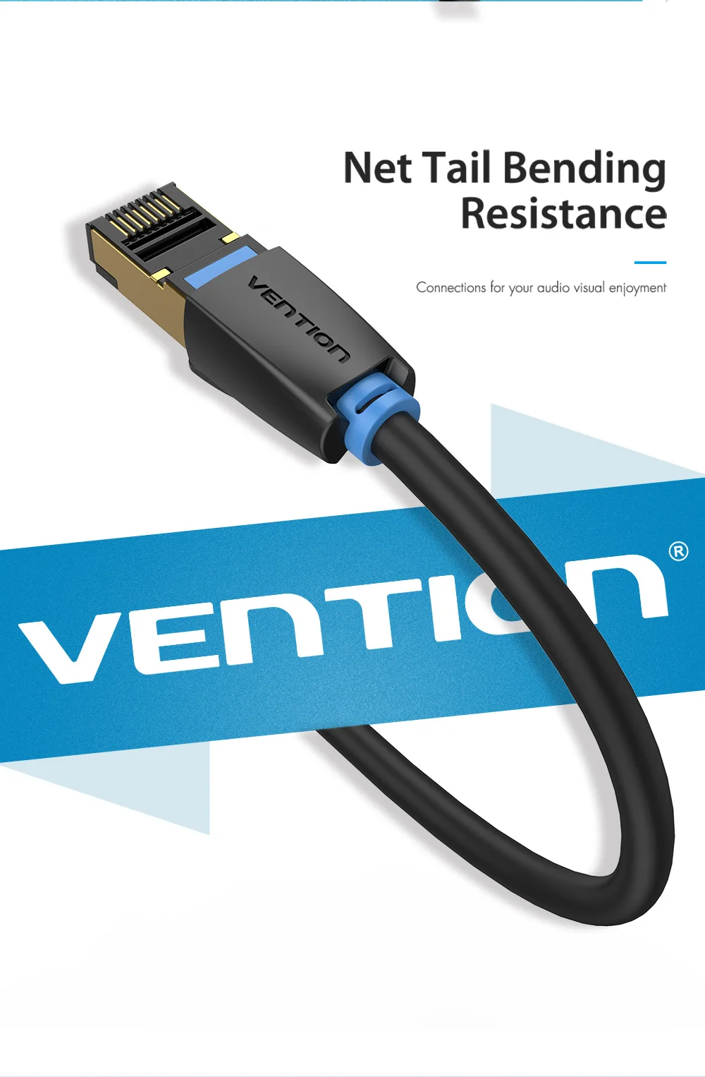 CAT8 Ethernet Cable 40Gbps 2000MHz high speed CAT 8 Networking Internet Lan Cord