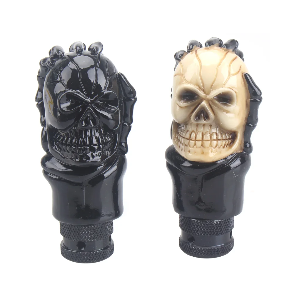 Skull-Shaped Gear Shift Knob - Unique Car Accessory & Decor