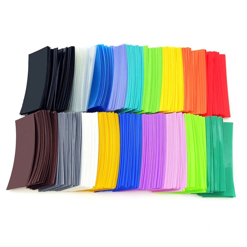 Film rétractable 18650/21700/26650 Lot 20pcs Noir/Jaune
