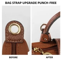 1 ensemble de sangles de sac pour Longchamp Mini, ensemble de sangles d'épaule en cuir véritable sans poinçon, accessoires de sac à bandoulière de Transformation 6