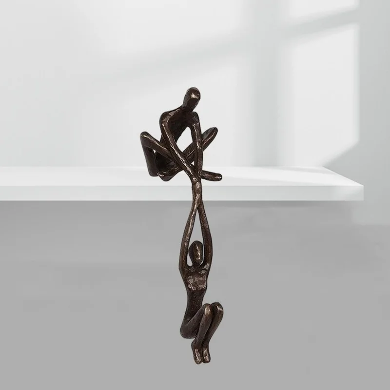 New Dance Puller Bronze Statue of A Man Lifting A Woman Sculpture Lover Ornament Home Decoration Dancing Couple Creative Artwork