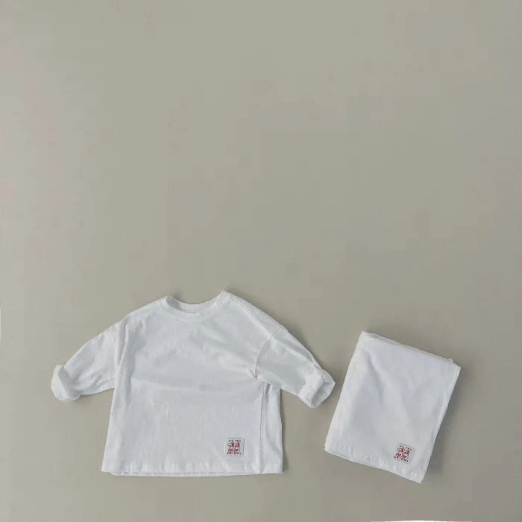 Description Picture 5 of item2025 Autumn New Baby Long Sleeve T Shirts Solid Infant Casual Tops Kids Tee Toddler Girl T Shirts Cotton Children Clothes