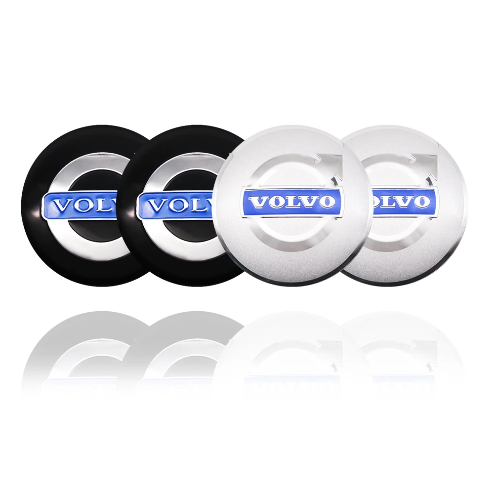 4pcs 56mm+60mm car hub cover wheel sticker emblem decal decoration For Volvo V40 V50 S40 S80 XC60 S90 XC90 S60 XC40 C40 V90 wheel hub covers wheel hub caps car sticker covers