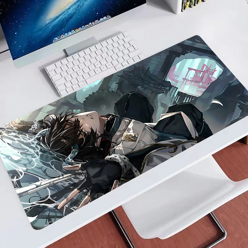 Mouse Pad Gaming Honkai Star Rail Dan Heng Computer Mousepad Playmat Natural Rubber Office Carpet Computer Mice Pad For LOL XXL 5