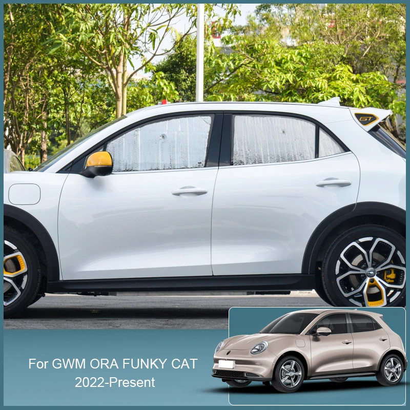 

Car Sunshades UV Protection Cover Side Window Curtain Sun Shade Visor For ORA Funky Cat Good Cat GT 2022-2025WindshieldAccessory