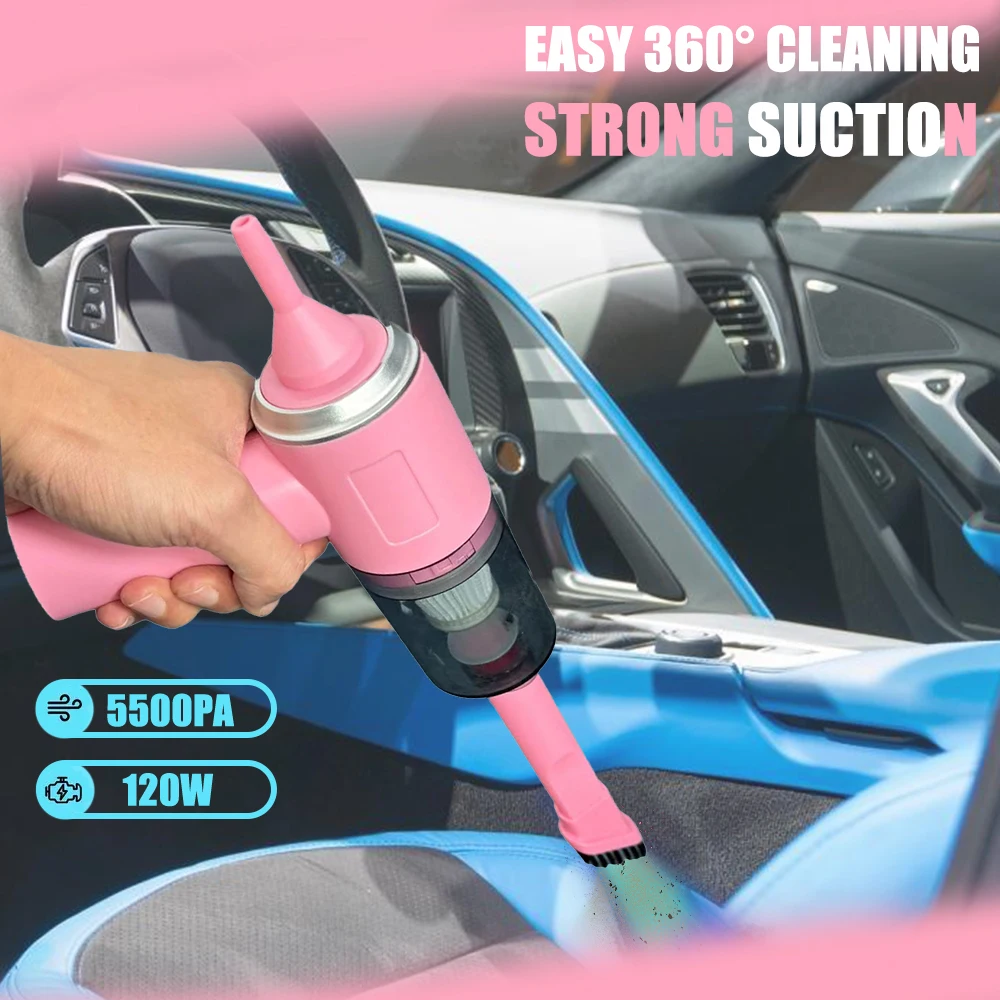 Wireless Vacuum Cleaner Vacuum Cleaner Portable Vacuum Cleaner Handheld Vacuum Cleaner Car Vacuum Cleaner Strong Suction Powerful Mini Cleaning Machines Portable Wireless Handheld Air Blowers
