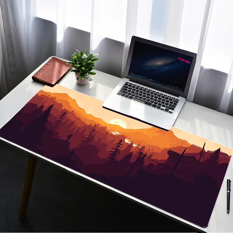 Gamer Mousepad, Tapete Grande, Bloqueio Borda, Teclado,